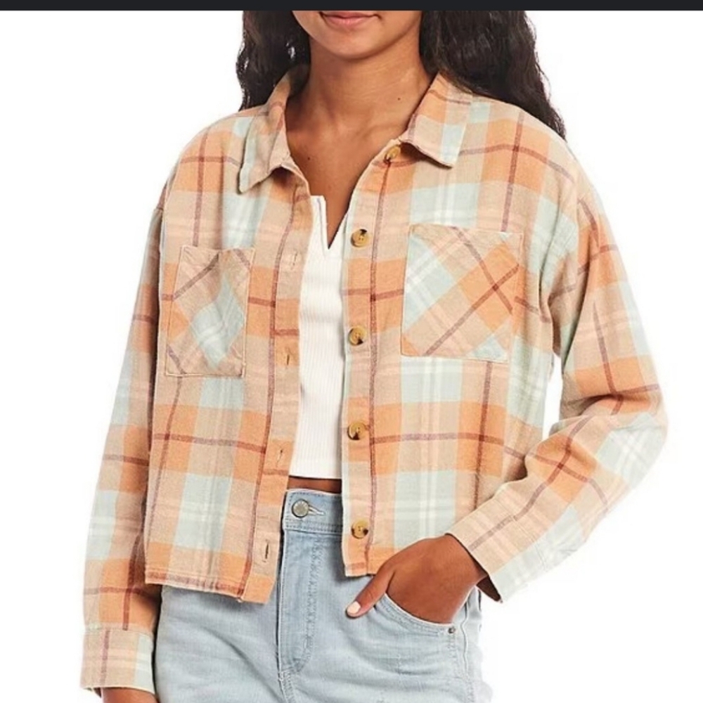 Plaid Button Down Shirt - Multicolor